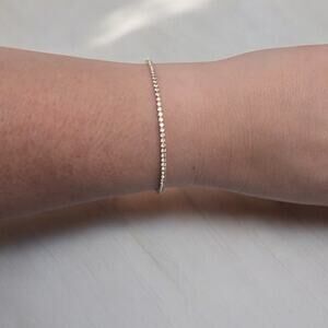 Elegant Gold Tone Rhinestone Tennis Bracelet